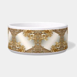Moderne Gold Verzierte Blumenschüssel Keramik Napf
