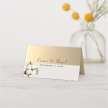 Moderne Gold Wedding Platzkarte