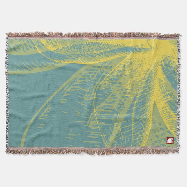 Moderne goldene Blume Farbe 1 Decke (Vorderseite)