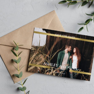 Moderne goldene Hochzeit Save-the-Date-Karten Save The Date