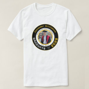 Moderne Goldene Schwarze Abiturklasse von T-Shirt