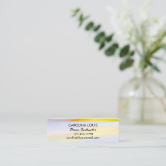 Moderne goldene Strahlenabstraktion Mini Visitenkarte