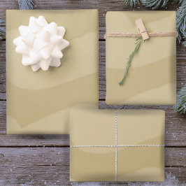 Moderne goldene Watercolor Streifen Urlaub Geschenkpapier Set