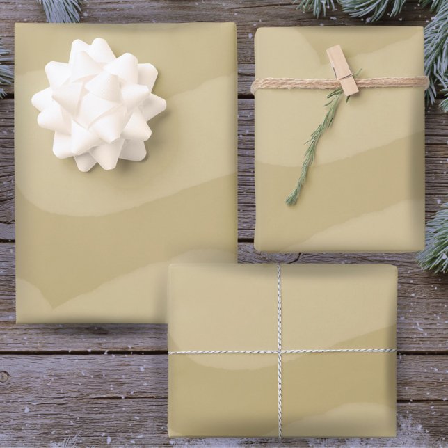 Moderne goldene Watercolor Streifen Urlaub Geschenkpapier Set (Von Creator hochgeladen)