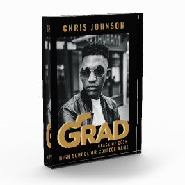 Moderne goldfette Typografie Minimaler Abschluss Fotoblock