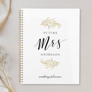 Moderne Goldfolie Future Mrs. Hochzeit Planer