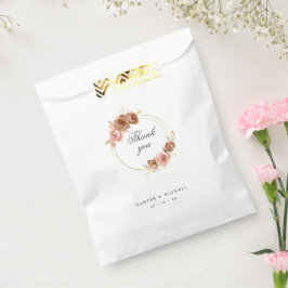 Moderne Goldkranz-Blume Vielen Dank Geschenktütchen