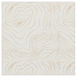 Moderne Goldlinien Minimalistisch Handgezeichnetes Stoff