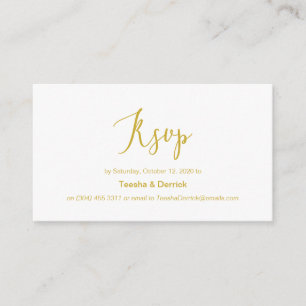 Moderne Goldminimalismus-Schrift, Hochzeitsszenari Begleitkarte