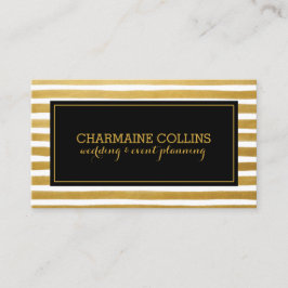Moderne Goldstreifen Visitenkarte
