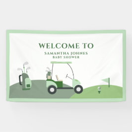 Moderne Golf Baby Dusche Banner