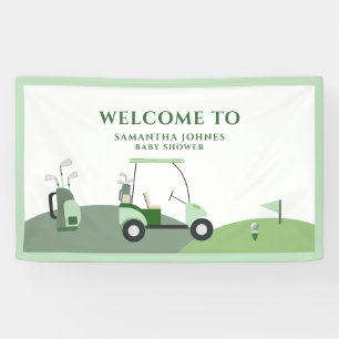 Moderne Golf Baby Dusche Banner