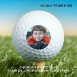 Moderne Golf Balls für Foto Golfball<br><div class="desc">Überraschen Sie Ihre Lieblings Golfer und Golf Lover mit diesen super niedlichen Foto Custom Golf Bälle und passendem Golf Accessoire. Passen Sie diese Golfbälle mit Ihrem Lieblings-Foto an, perfekt für den Golfer Papa oder die Golflama für Väter Tag, Mütter Tag, Weihnachten und Geburtstage! COPYRIGHT © 2020 Judy Burrows, Black Dog...</div>