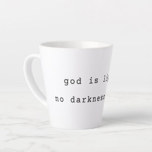 Moderne Gott ist Licht Latte Tasse