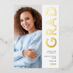 Moderne Grad 2025 Foto Gold Real Foil Ankündigung