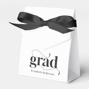 Moderne GRAD Black Arch Foto Graduation Party Geschenkschachtel