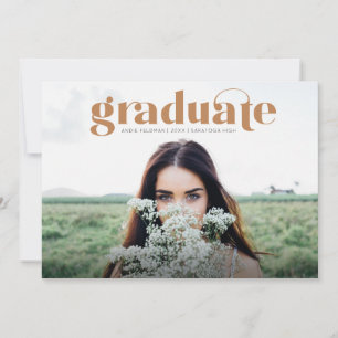 Moderne Grad - Faire-part de diplôme en photo comp