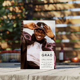 Moderne GRAD Foto Graduation Party Einladung