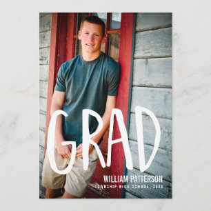 Moderne Grad Typ Foto Graduation Party Einladung