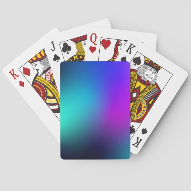 Moderne Gradient Playing Cards Spielkarten (Rückseite)
