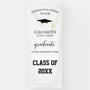 Moderne Graduate Class 20XX Abschluss Door Banner