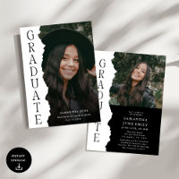 Moderne Graduate Foto Magazine Graduation Party