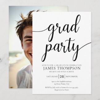 Moderne Graduierungspartei Einladung - Grad Party