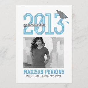 Moderne Graduierungsparty lädt ein Einladung