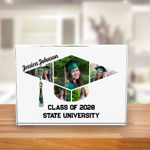 Moderne Graduierungstafel Form Collage Acrylic Fotoblock