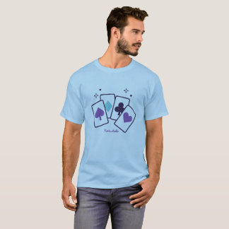 Moderne Grafik-T-Shirt mit Spielkarten T-Shirt