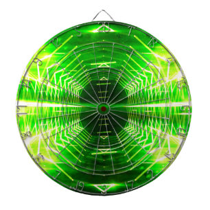 Moderne grafische coole glühende Turbulenz, Dartscheibe