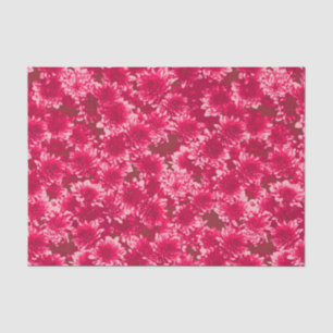 Moderne grafische Dahlia-Muster, Burgund und Rosa Seidenpapier