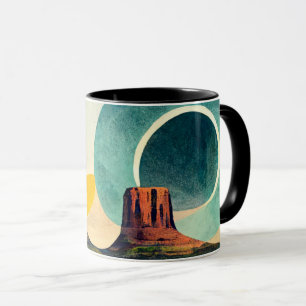 Moderne grafische Monument Valley Kaffeetasse