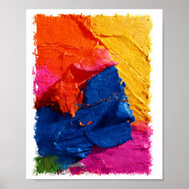 Moderne grafische Pop-Art: Abstrakte Fragmentierun Poster