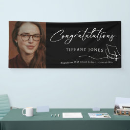 Moderne Gratulation Foto Graduation Party Banner