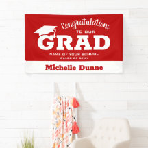 Moderne Gratulationen Grand White zu Scarlet Red