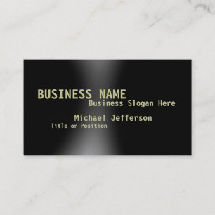 Moderne Grau Black Consultant Business Card Visitenkarte