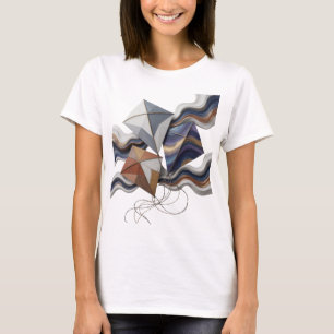 Moderne graue ABSTRACT ART Statement Design T-Shirt
