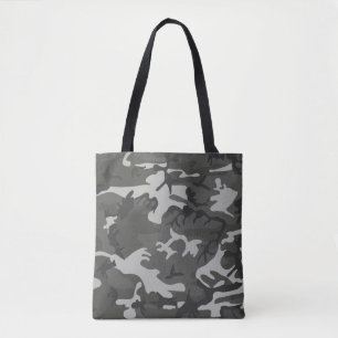 Moderne graue abstrakte Camo-Tarnung Tasche