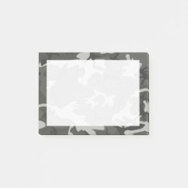 Moderne graue Abstrakte Camouflage Camouflage Post-it Klebezettel