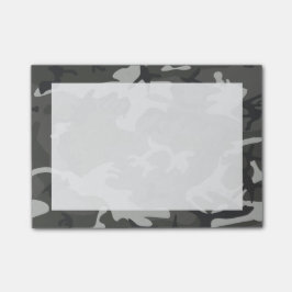 Moderne graue Abstrakte Camouflage Camouflage Post-it Klebezettel