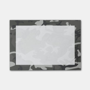 Moderne graue Abstrakte Camouflage Camouflage Post-it Klebezettel