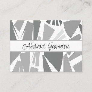 Moderne graue abstrakte geometrische Muster   Visitenkarte