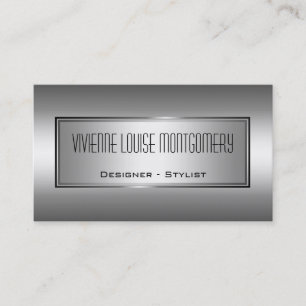 Moderne graue berufliche Designer-Geschäfts-Karte Visitenkarte
