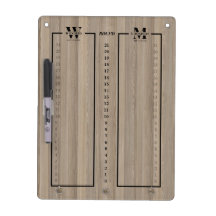 Moderne Graue Kiefernholzmaserung Cornhole-Punktet