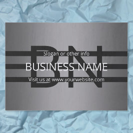 Moderne graue und horizontale schwarze Streifen Seidenpapier