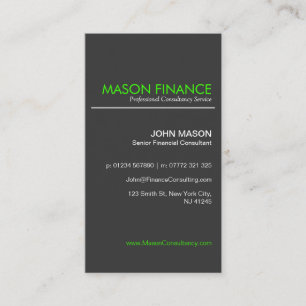 Moderne graue Vertikale - berufliche Visitenkarte