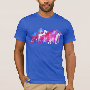 Moderne Great Dane Group rosa T-Shirt