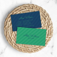 Moderne Green & Blue Stripes Muster soziale Medien