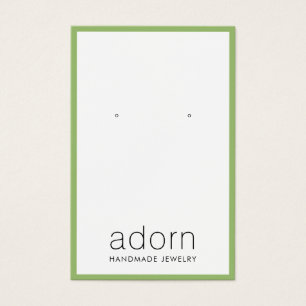 Moderne Green Border Schmuckkollektion Ohrring Dis